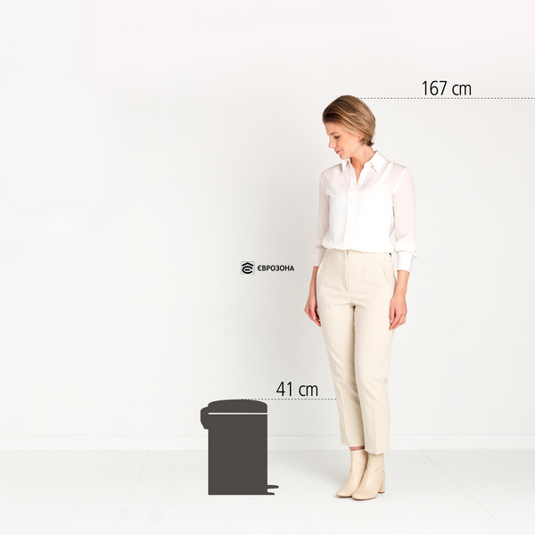 Бак для мусора Brabantia NewIcon Pedal Bin 12 л (111969) фото