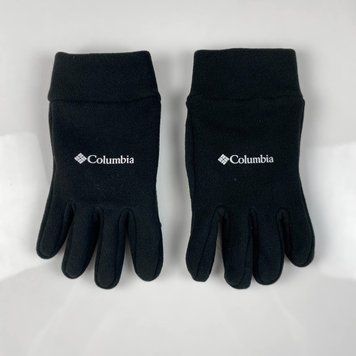 Флісові рукавички чорні унісекс теплі для осені та зими (GLOVE-COL) фото