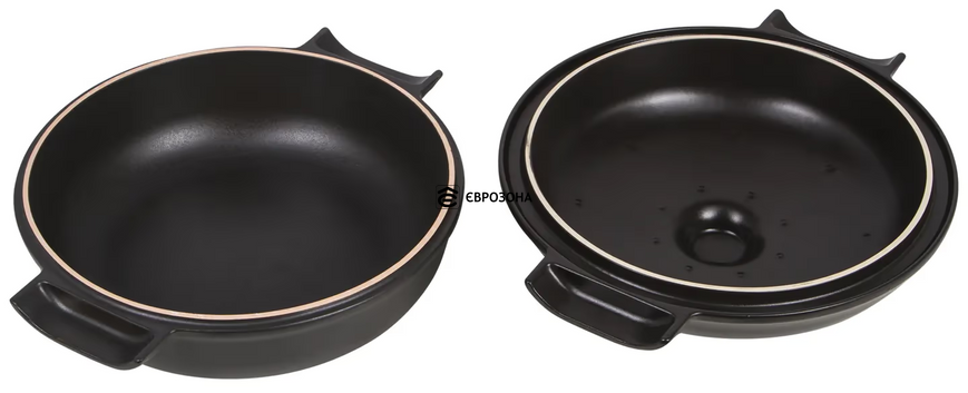 Кастрюля с крышкой Emile Henry Delight 2,5 л черная (776625) фото