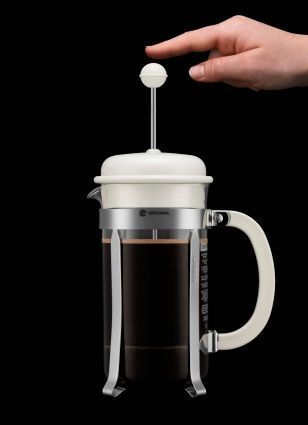 Кофейник френч-пресс Bodum Caffettiera, 1 л, белый (1918-913) фото