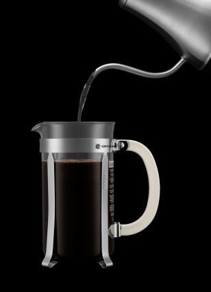 Кофейник френч-пресс Bodum Caffettiera, 1 л, белый (1918-913) фото