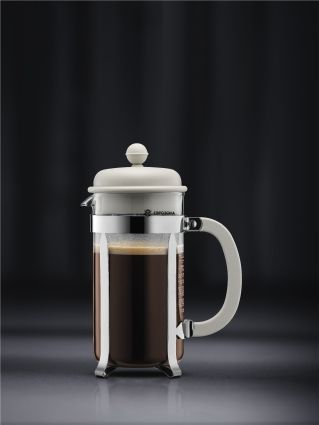 Кофейник френч-пресс Bodum Caffettiera, 1 л, белый (1918-913) фото