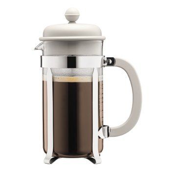 Кавник френч-прес Bodum Caffettiera, 1 л, білий (1918-913) фото
