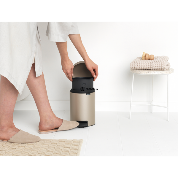 Бак для сміття Brabantia NewIcon Pedal Bin 3 л (304408) фото