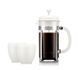 Кофейник френч-пресс Bodum Caffettiera, 1 л, белый (1918-913)  фото 3