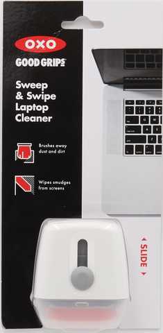 OXO 12246100 Good Grips Sweep & Swipe Laptop Cleaner, White