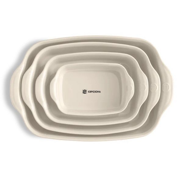 Форма для запікання Emile Henry Ovenware, 36.5x23.5 см бежева (029652) фото