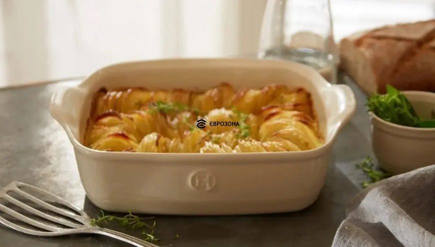 Форма для запікання Emile Henry Ovenware, 36.5x23.5 см бежева (029652) фото