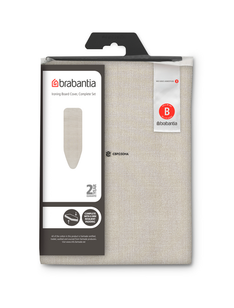 Чехол для гладильной доски Brabantia Ironing Board Cover B 124х38 см 8 мм поролона Серый (236204) фото