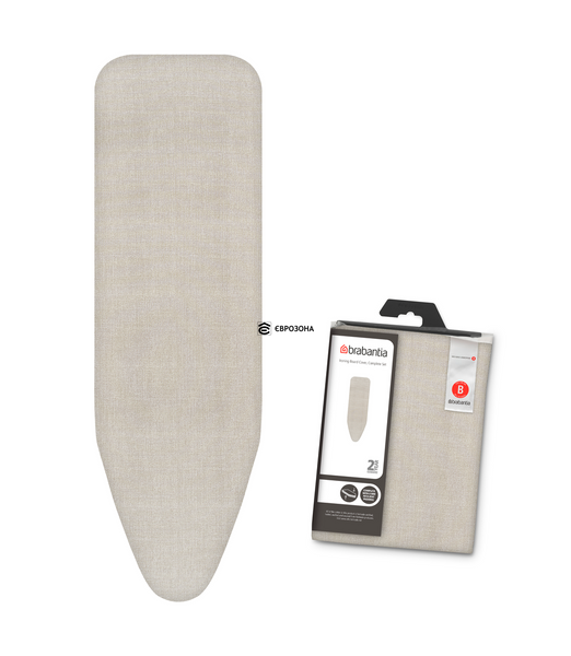 Чехол для гладильной доски Brabantia Ironing Board Cover B 124х38 см 8 мм поролона Серый (236204) фото
