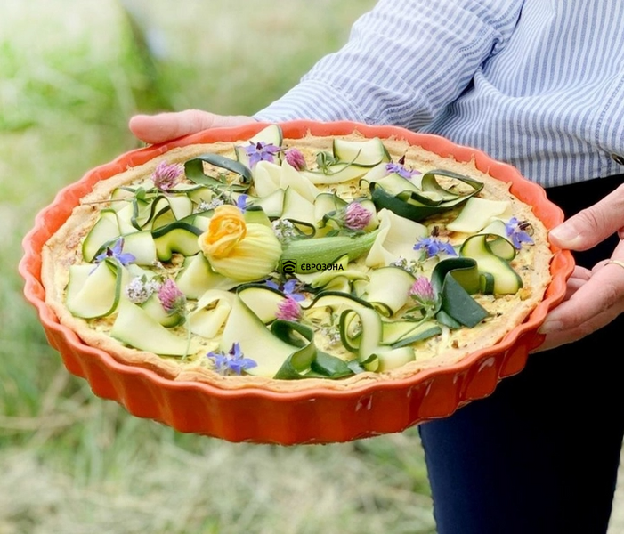 Форма для выпечки глубокая Emile Henry Ovenware 24 см оранжевая (766024) фото