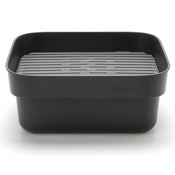 Чаша для мытья посуды с сушильным поддоном Brabantia Dish Washing + Organising черная (302664) фото