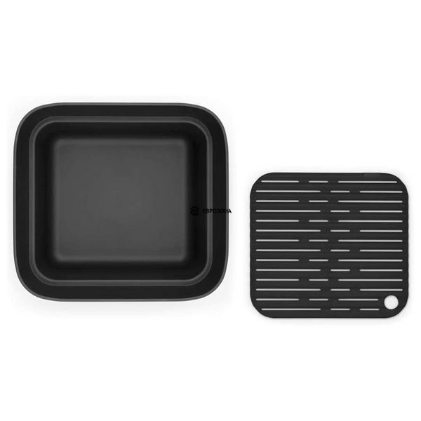 Чаша для мытья посуды с сушильным поддоном Brabantia Dish Washing + Organising черная (302664) фото