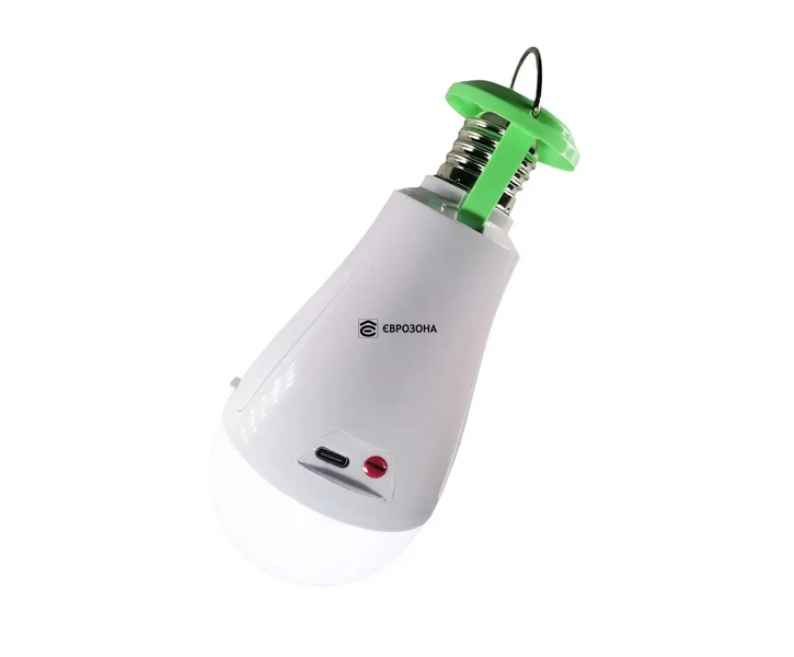 Акумуляторна LED лампочка E27 20W  &mdash; аварійна, автономна, переносна (LAMP-20W) фото