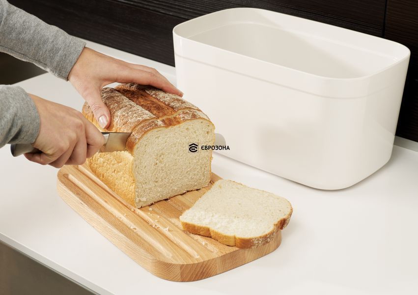 Хлебница Joseph Joseph Bread Bin с бамбуковою крышкой-доской (81097) фото