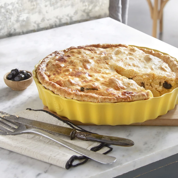 Форма для выпечки глубокая Emile Henry Ovenware 32 см оранжевая (766032) фото
