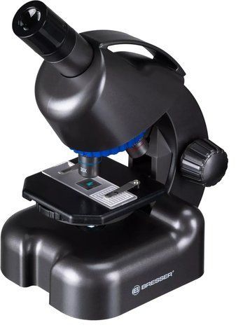 Мікроскоп Bresser Junior CM-04 100x-900x Black з набором для дослідів і адаптером для смартфона (14951) фото
