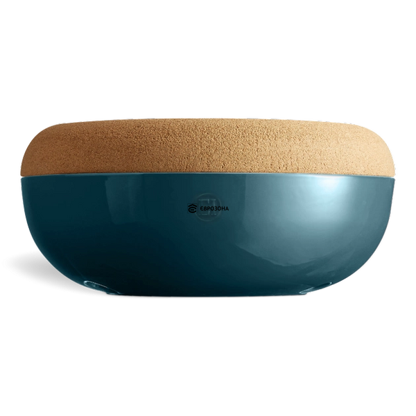 Ємність для зберігання овочів та фруктів з кришкою Emile Henry Storage 35,8 см блакитна (978765) фото