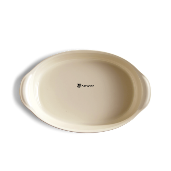 Форма для запекания овальная Emile Henry Ovenware 35х22,5 см бежевая (029052) фото