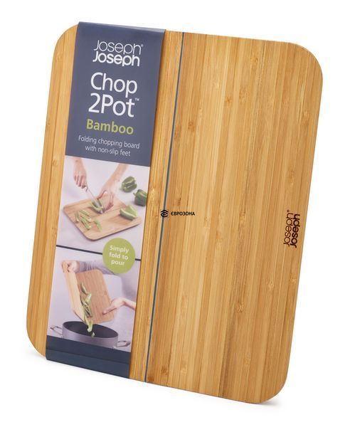 Доска разделочная Joseph Joseph Chop2Pot, бамбук, 33x27х1 см (60112) фото