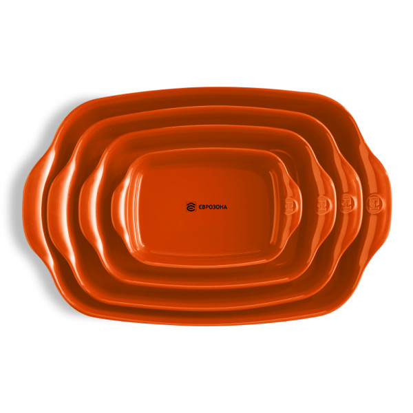Форма для запекания Emile Henry Ovenware 22х14,5 см оранжевая (769649) фото