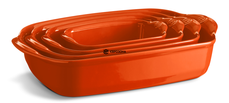 Форма для запекания Emile Henry Ovenware 22х14,5 см оранжевая (769649) фото