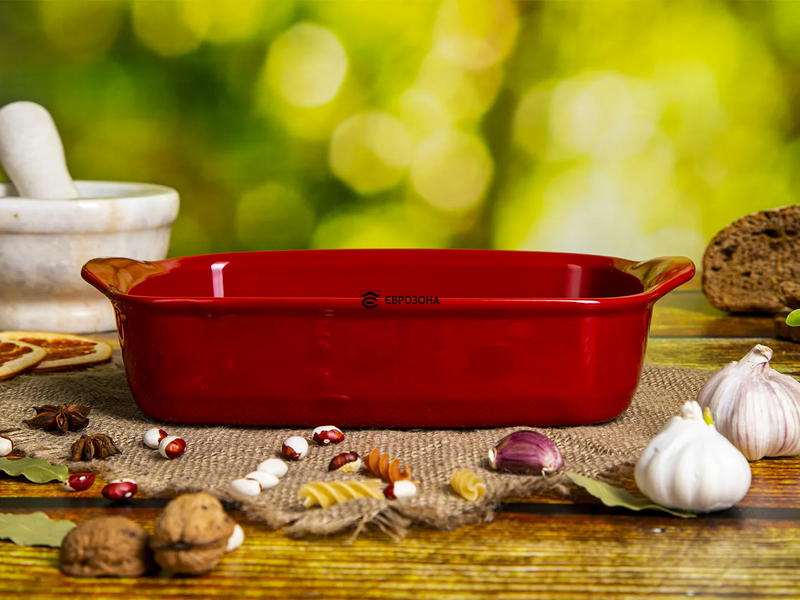 Форма для запекания прямоугольная Emile Henry Ovenware 30х19 см красная (349650) фото