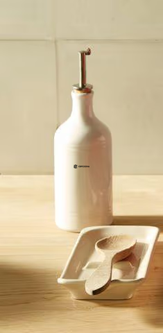 Пляшка для олії Emile Henry Kitchen Tools 0,4 л бежева (020215) фото
