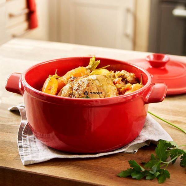 Каструля з кришкою Emile Henry Cookware 2,5 л червона (344525) фото