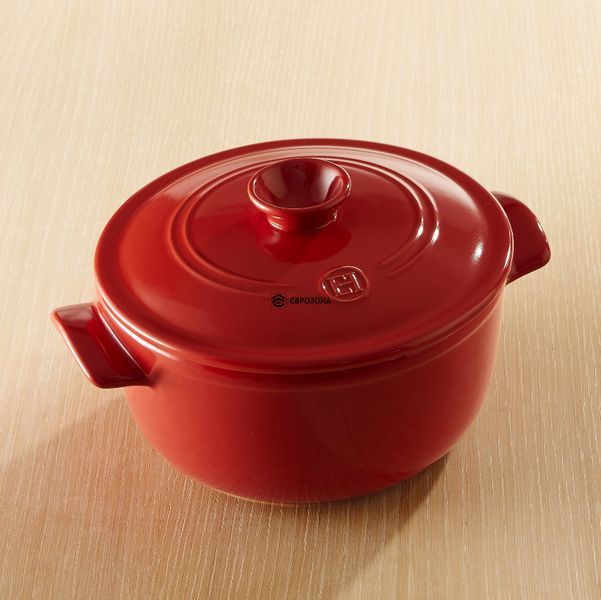 Каструля з кришкою Emile Henry Cookware 2,5 л червона (344525) фото