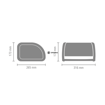 Хлібниця Brabantia Roll Top Bread Bin Medium сталева (348907) фото