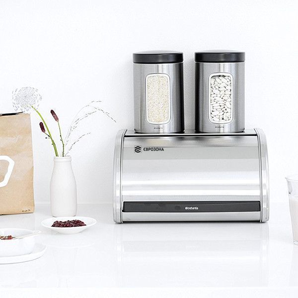 Хлібниця Brabantia Roll Top Bread Bin Medium сталева (348907) фото
