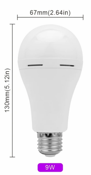 LED-Лампочка з аккумулятором 9W 1200 mAh E27 (LAMP-9W) фото