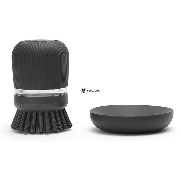 Щітка для миття посуду з дозатором Brabantia Dish Washing + Organising сіра (302626) фото