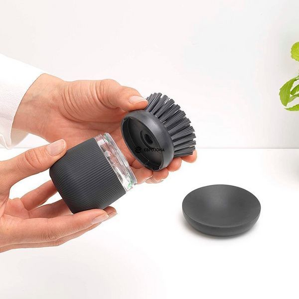 Щітка для миття посуду з дозатором Brabantia Dish Washing + Organising сіра (302626) фото