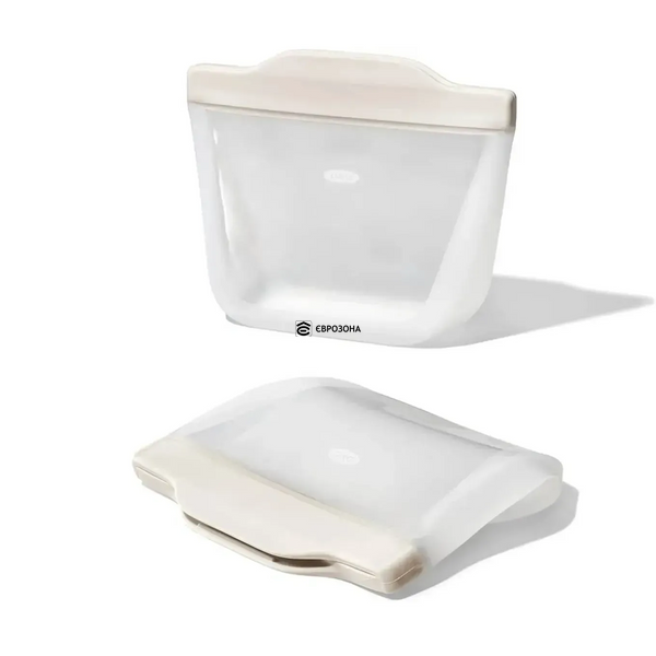 Контейнер силиконовый для хранения 0,335 л 15.7х12.3х5.7 см Прозрачный (11386000) фото