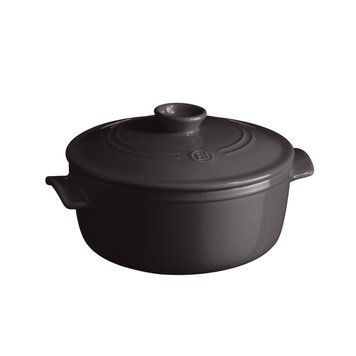 Каструля з кришкою Emile Henry Cookware 5,3 л чорна (794553) фото