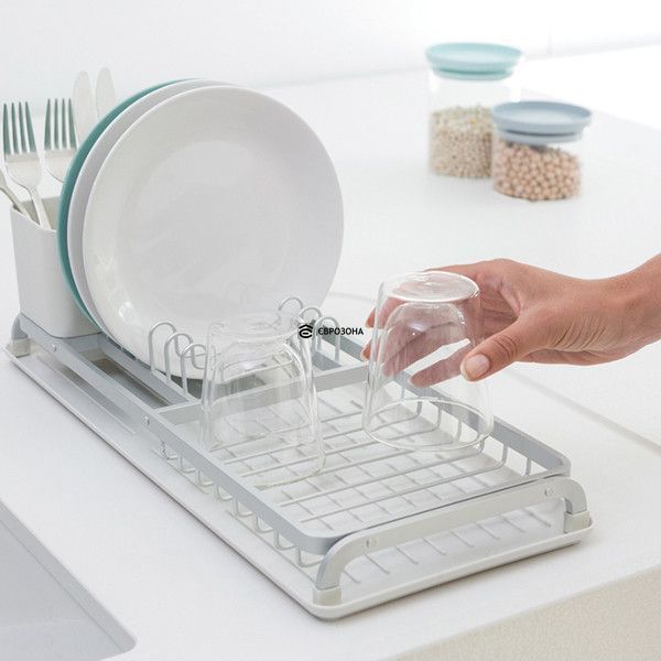 Сушилка для посуды Brabantia Dish Washing + Organising 46,3х20х12,5 см серая (117282) фото