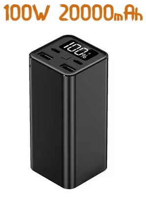 Power Bank (павербанк) D65 для ноутбука 20000mAh быстрая зарядка 100W (POWER-20B-100W) фото