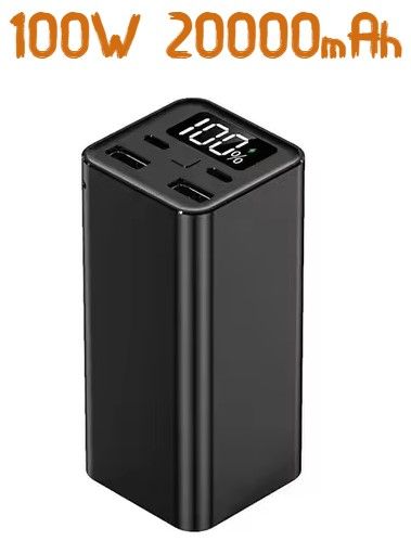 Power Bank (павербанк) D65 для ноутбука 20000mAh быстрая зарядка 100W (POWER-20B-100W) фото