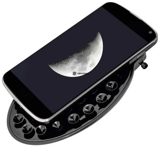 Телескоп Bresser Pluto II 114/500 EQ Carbon з сонячним фільтром та адаптером для смартфона (4614500) фото