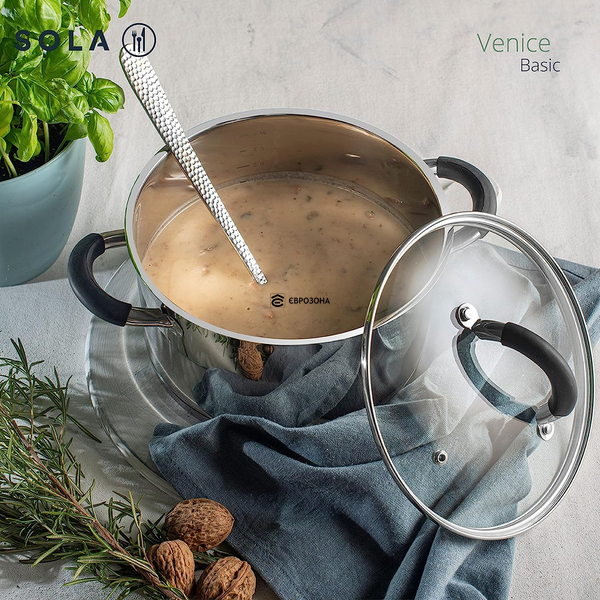 Набор посуды из 4 предметов Sola Venice стальной (13VENI 004) фото