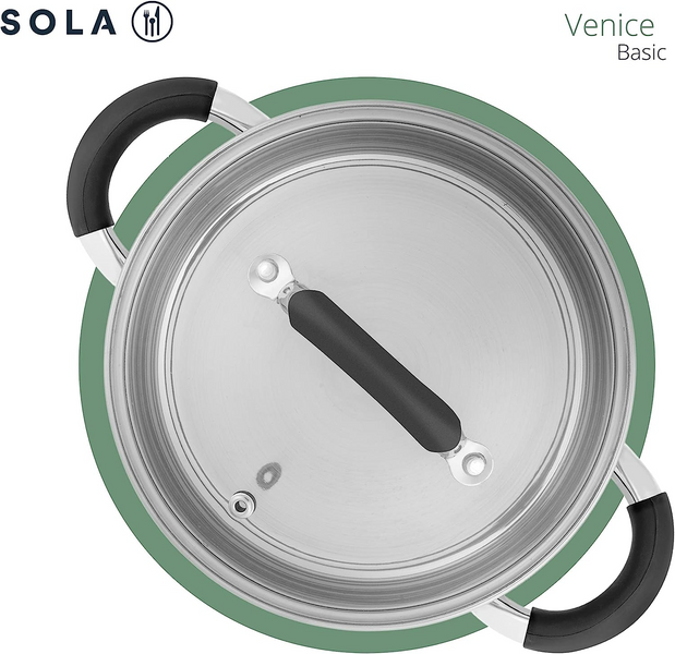 Набор посуды из 4 предметов Sola Venice стальной (13VENI 004) фото