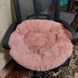 Пухнаста лежанка пончик для котів і малих собак м&rsquo;який круглий лежак для тварин 60 см рожевий (Plush-r) фото 5