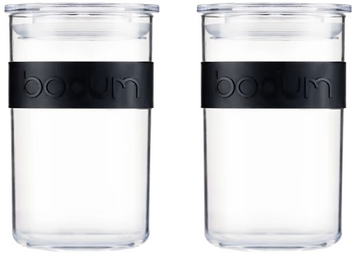 Набор банок для хранения Bodum Presso 1 л, 2 шт, черный (K11829-01SA) фото