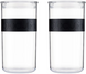 Набор банок для хранения Bodum Presso 2 л, 2 шт, черный (K11830-01SA)  фото 1