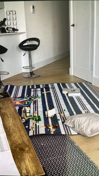 Килимок водонепроникний для пікніка та пляжу з ручкою 150x200 см (KILIM-152.4x203.2-BLUE) фото