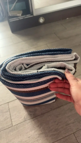Килимок водонепроникний для пікніка та пляжу з ручкою 150x200 см (KILIM-152.4x203.2-BLUE) фото