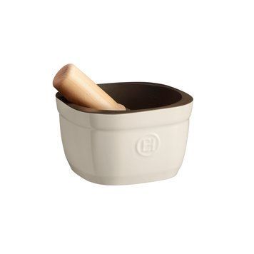 Ступка Emile Henry Kitchen Tools 0.9 л, 15x15.8x9.6 см, бежевий (020257) фото