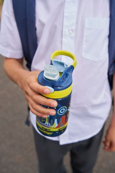 Бутылка для воды детская Contigo Gizmo Flip 420 мл синяя (2116114) фото